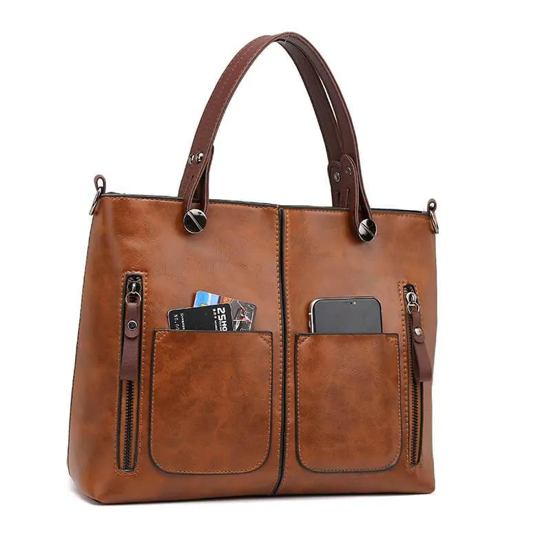 Maelis™ – Leather Shoulder Bag
