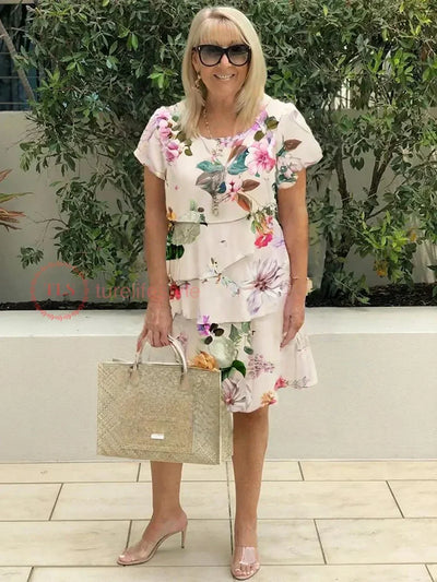Sansa- Ruffled Floral Dress