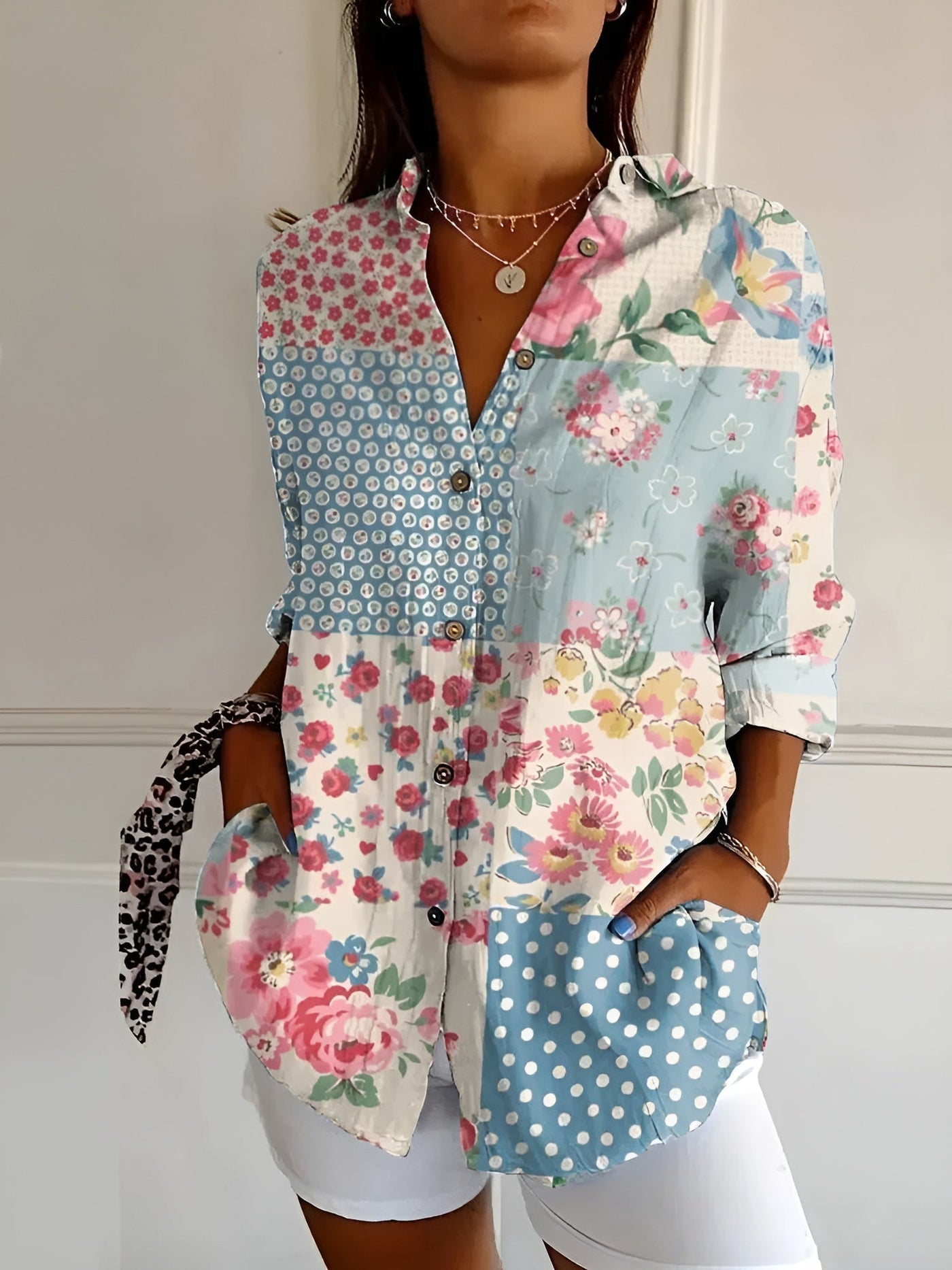 Ava | Floral Breeze Cotton Top